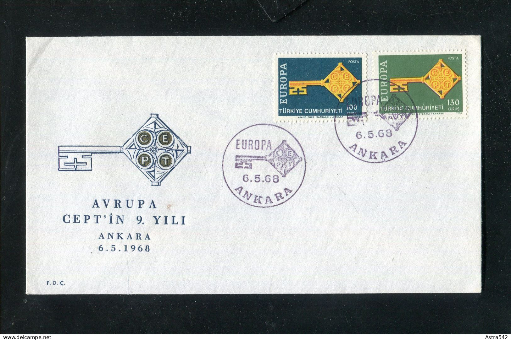 "TUERKEI" 1968, Mi. 2095/2096 FDC (1545) - FDC