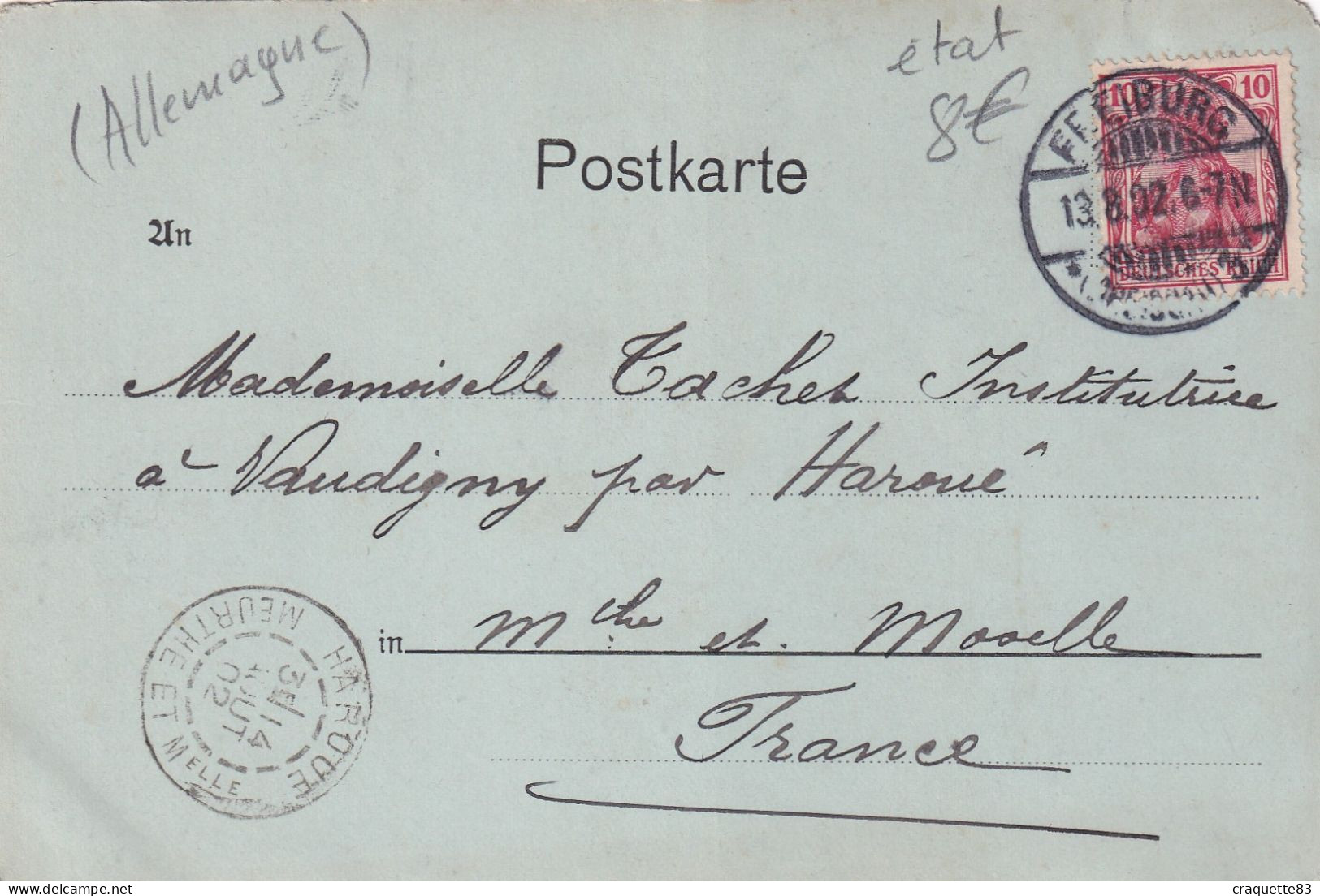GRUSS AUS DEM HOLLENTHAL     TITISEE   Carte Pionnière   1902 - Höllental