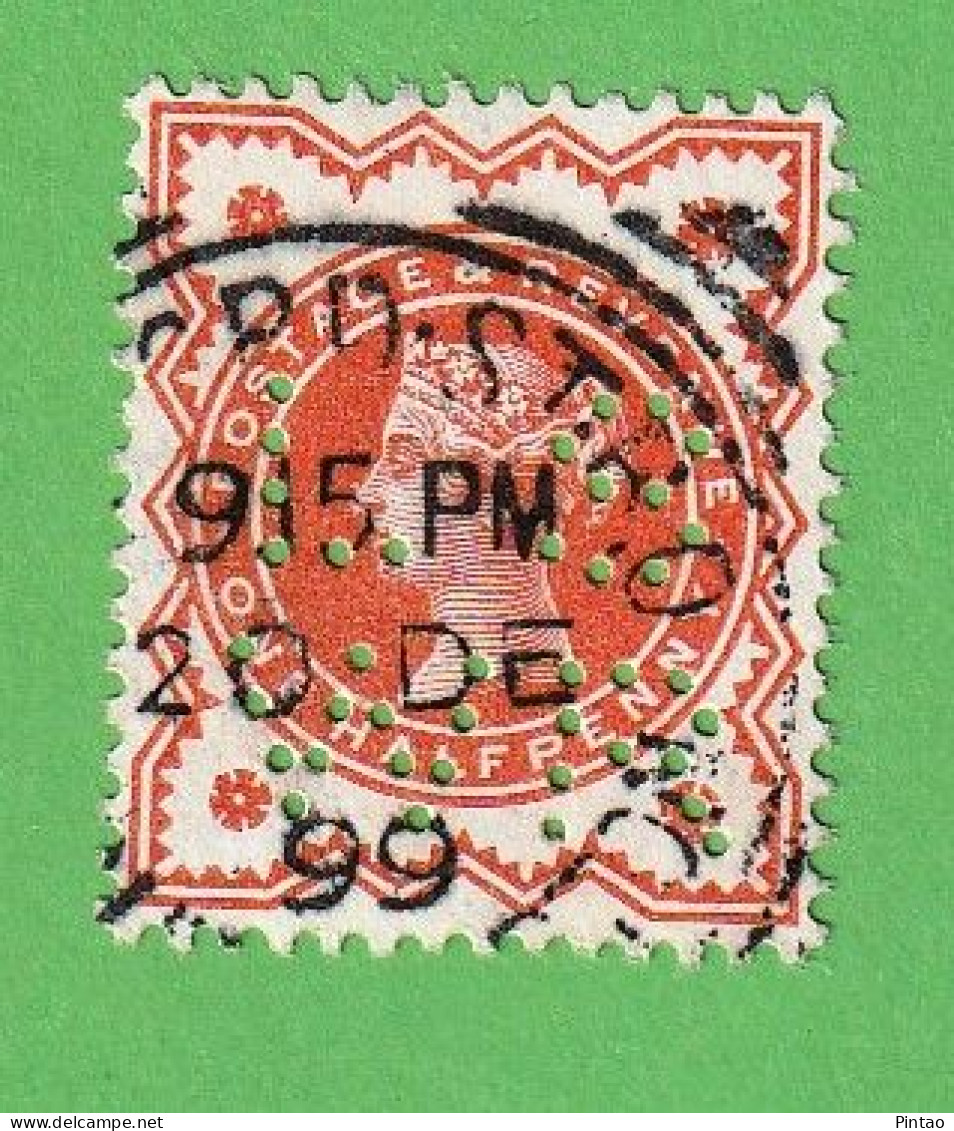 GBT1528- GRÃ-BRETANHA 1887_ 92- USD_ PERFURADO - Gebruikt