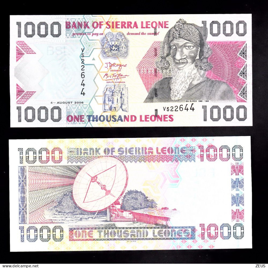 SIERRA LEONE 1000 LEONES 2006  PIK 24C FDS - Sierra Leone