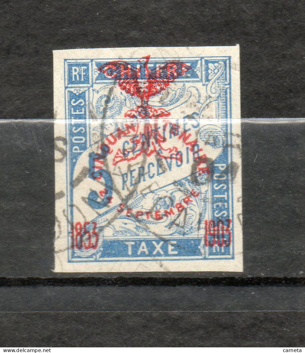 Nlle CALEDONIE TAXE  N° 8    OBLITERE  COTE 5.50€     TYPE DUVAL SURCHARGE - Timbres-taxe