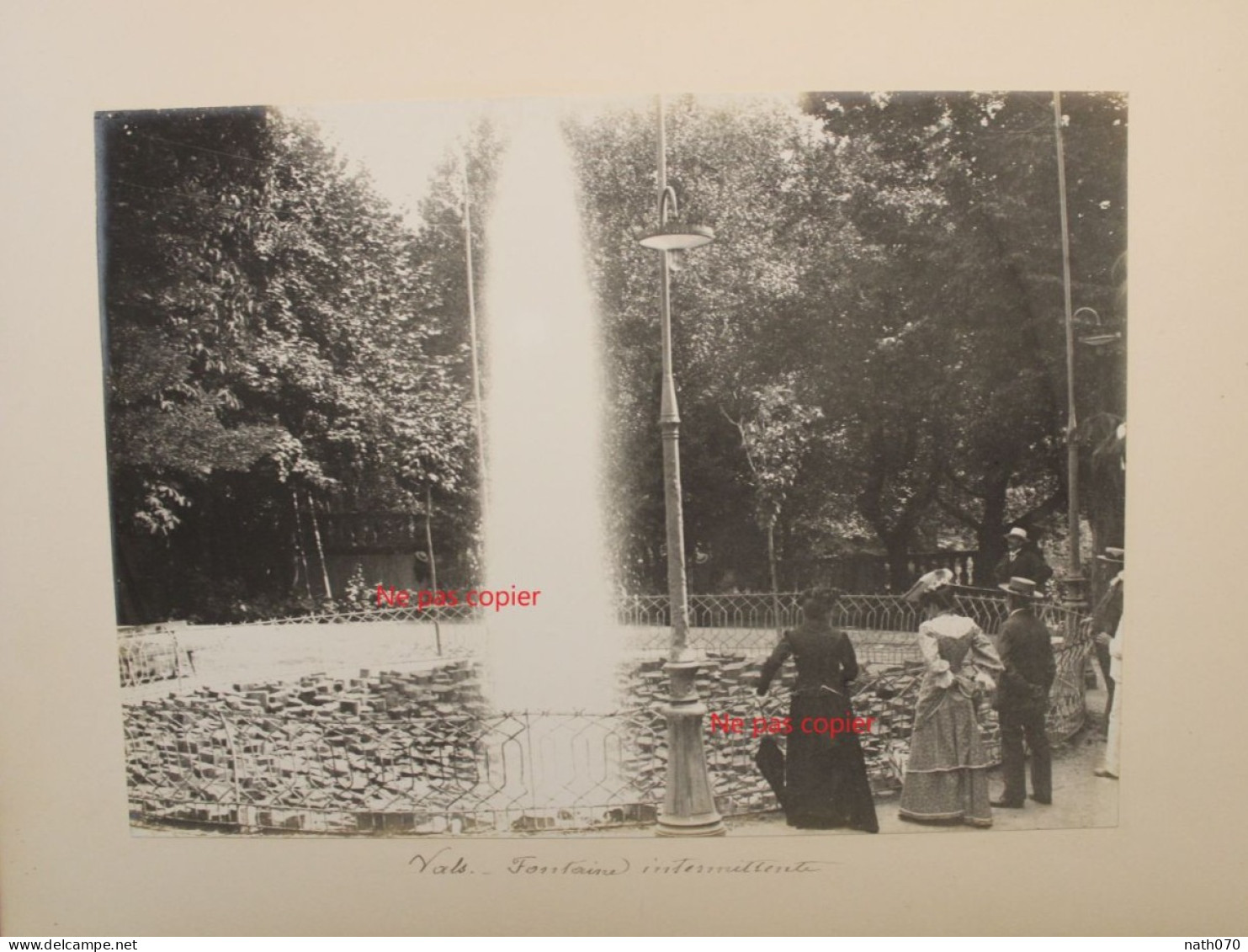 Lot 2 Photo 1900's Vals Les Bains Ardèche Le Pont Labégude (07)  Tirage Print Vintage Femme élégante - Orte