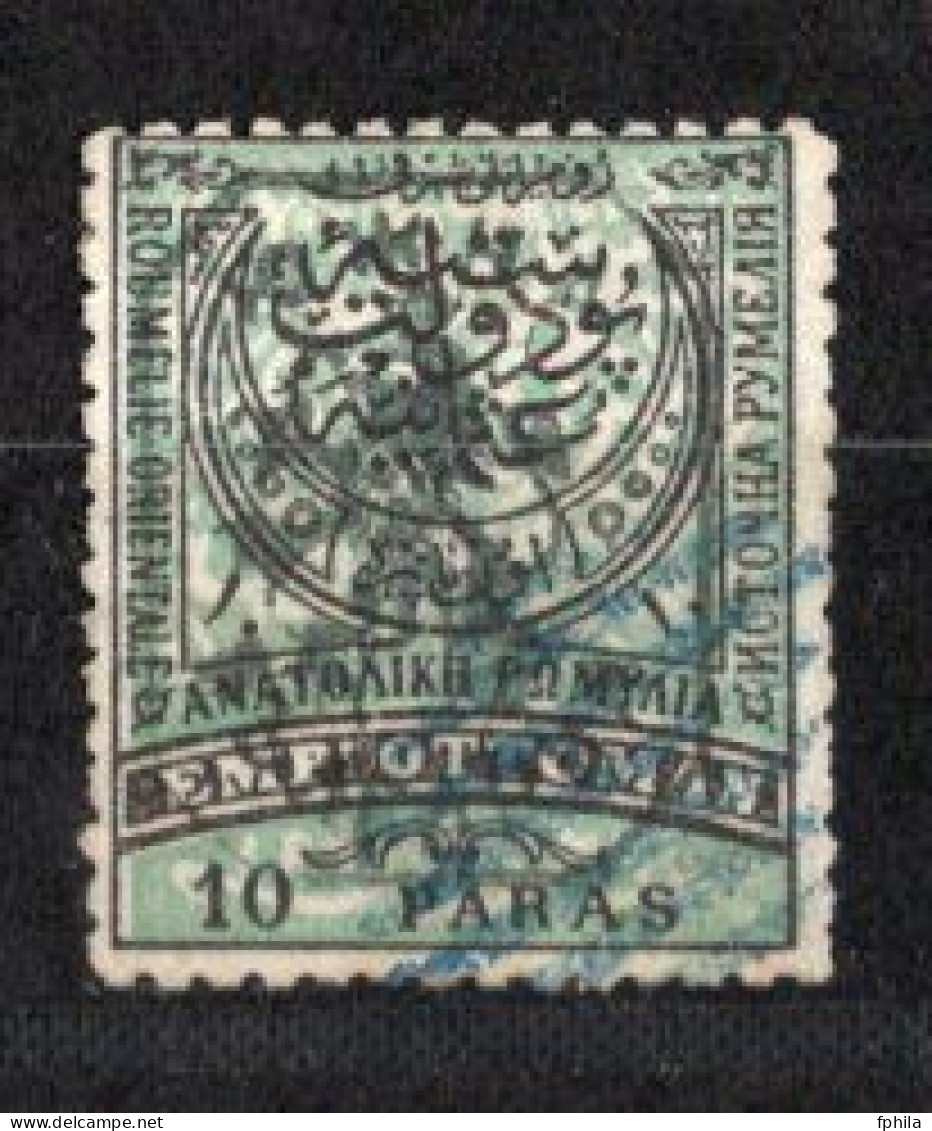 1885 EASTERN ROMELIA 10 Pa. OVERPRINT MICHEL: 23 USED - Ostrumelien