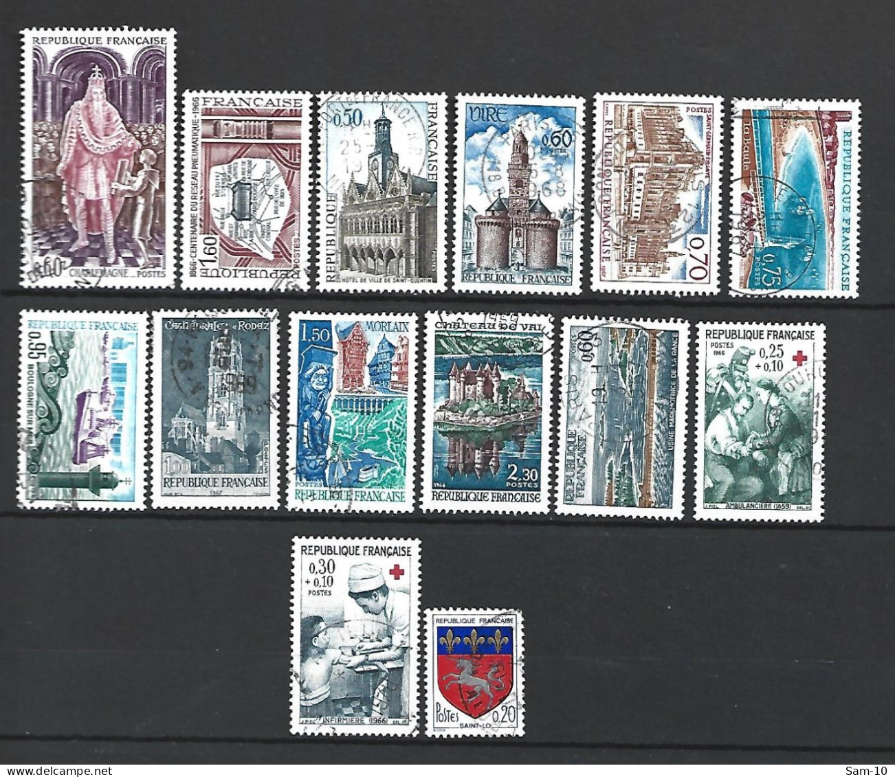 Année 1966 Complète  De France En Oblitéré N 1468 / 1510 - 1960-1969