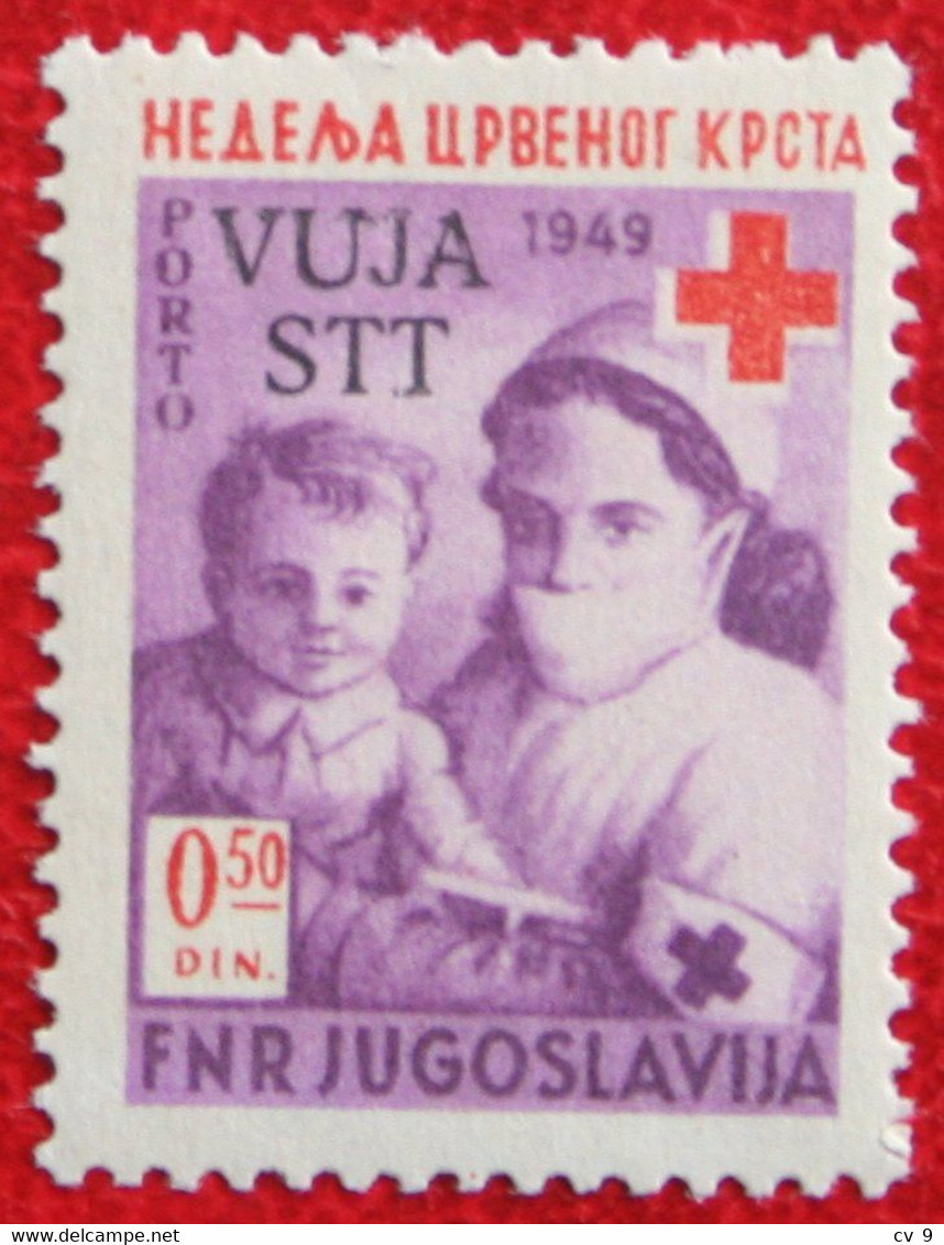 Red Cross Rotes Kreuz Croix Rouge Postage Due Port 1950 Mi ZP2 Yv 2 POSTFRIS / MNH ** TRIEST Zone B TRIESTE STT VUJNA - Neufs