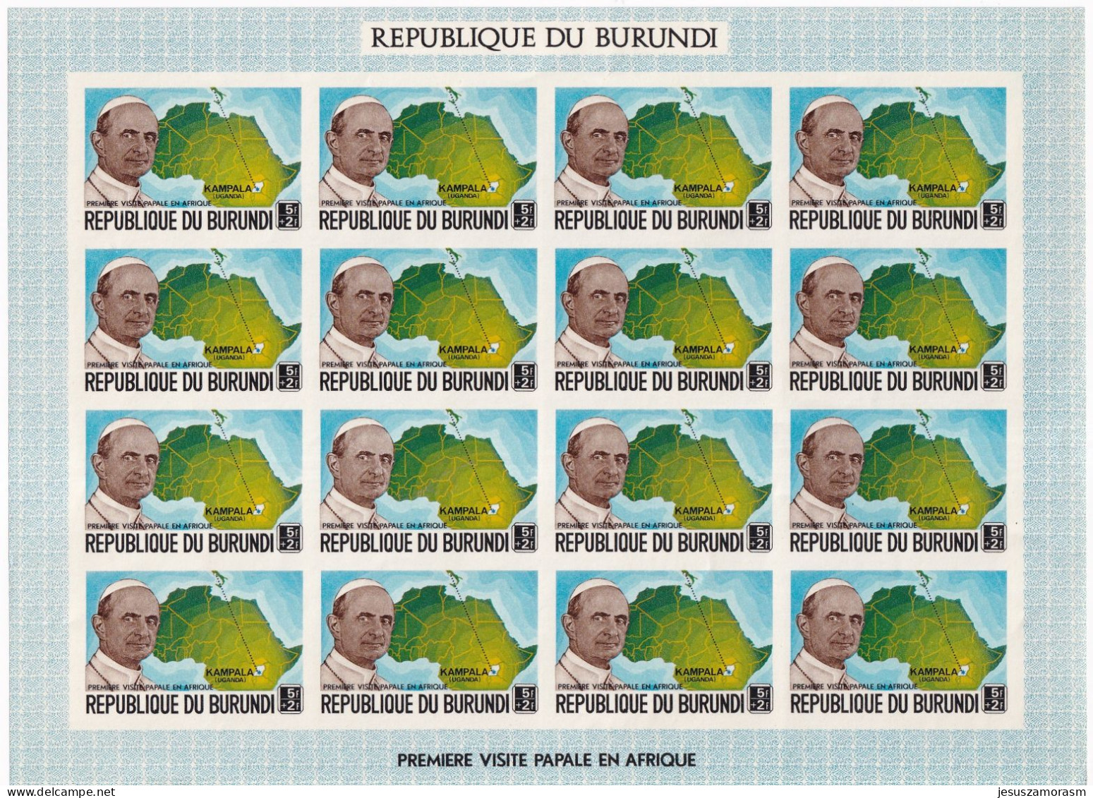 Burundi SIN DENTAR En Hojas De 16 Sellos - Unused Stamps