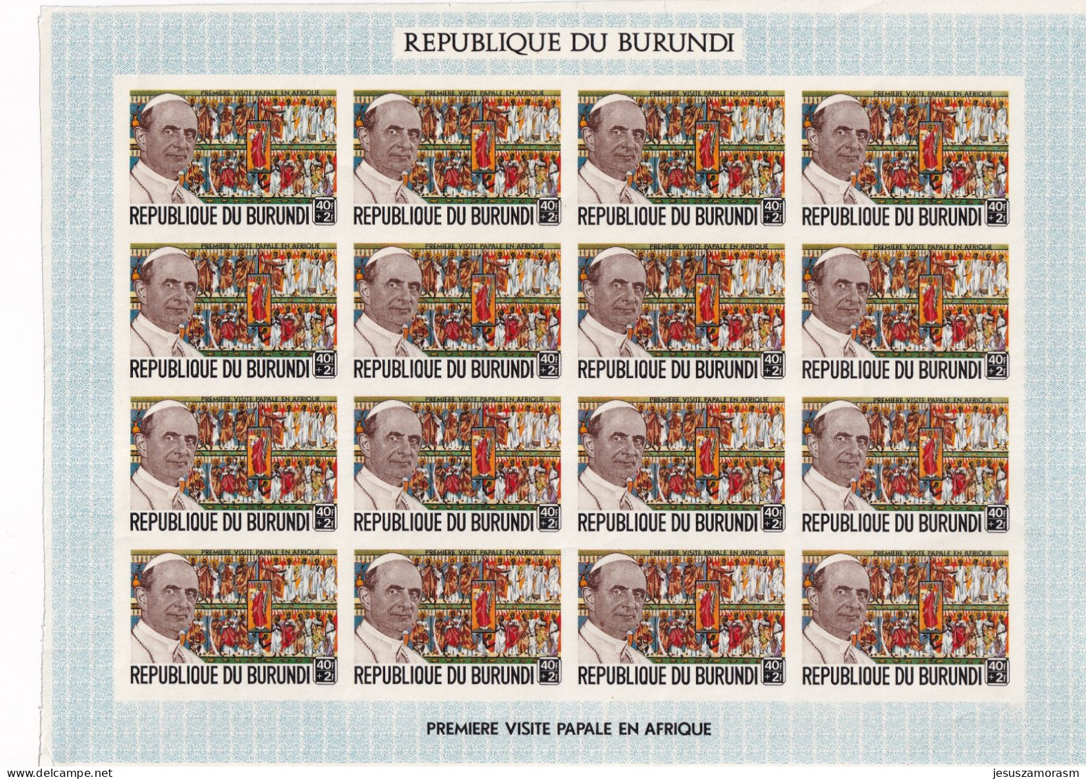 Burundi SIN DENTAR En Hojas De 16 Sellos - Unused Stamps