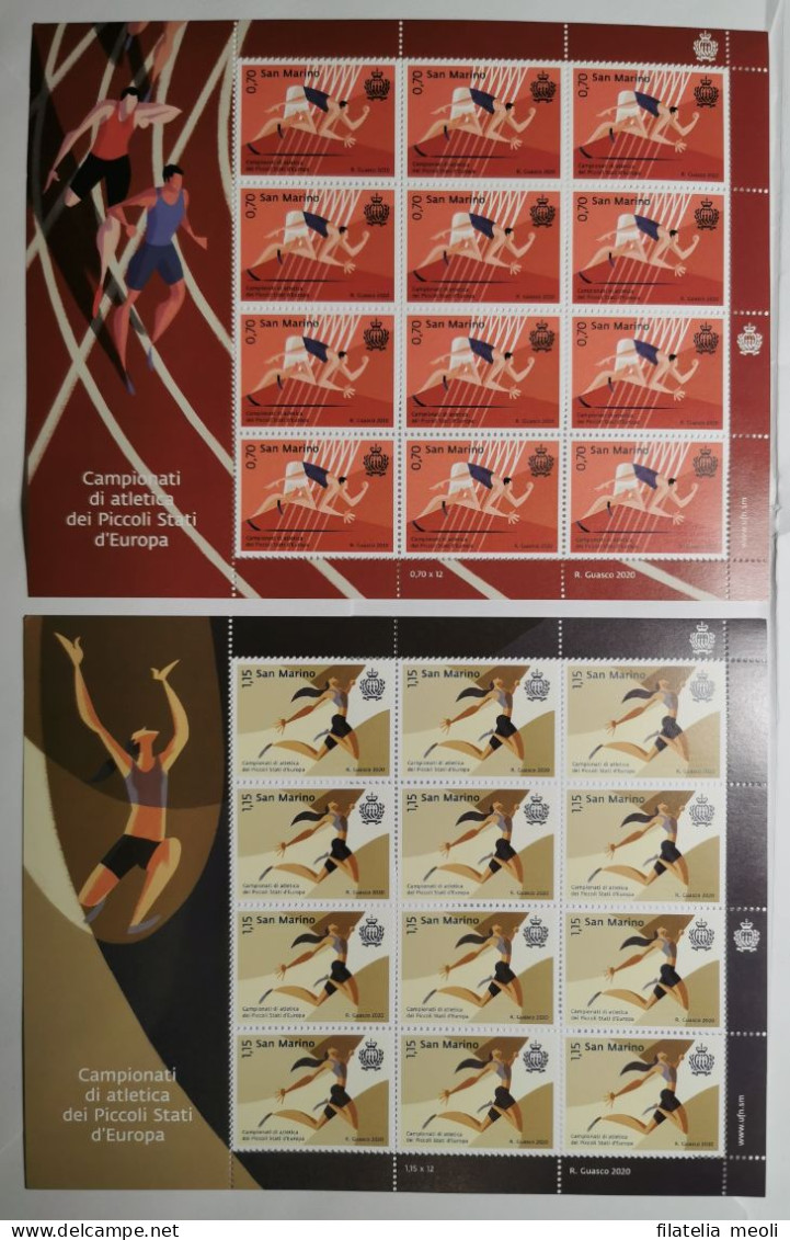 SAN MARINO 2020 ATLETICA - Unused Stamps