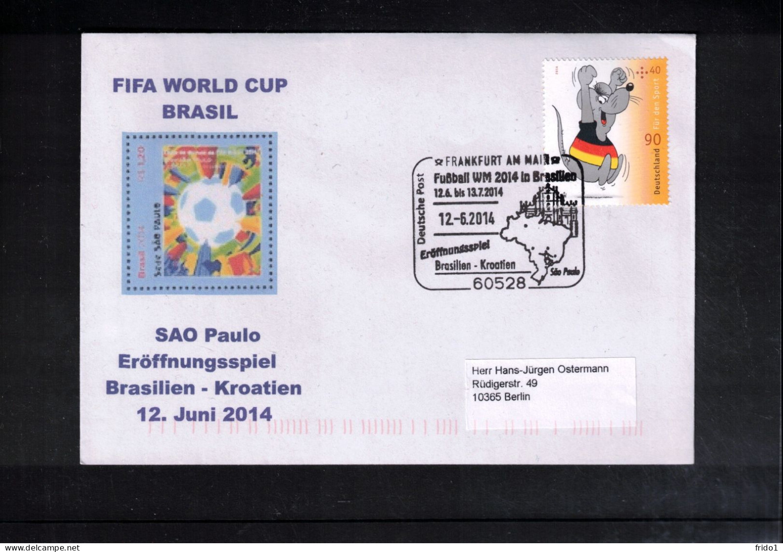 Germany 2014 World Football Cup Brazil - Opening Match Brazil - Croatia Interesting Cover - 2014 – Brazilië