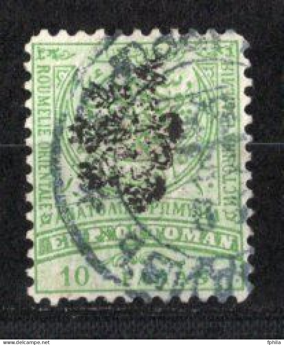 1885 EASTERN ROMELIA 10 Pa. OVERPRINT MICHEL: 16B USED - Ostrumelien