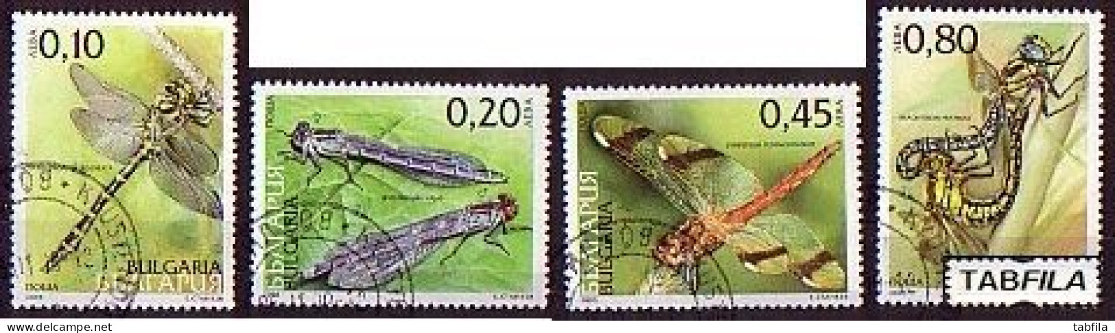 BULGARIA - 2005 - Dragonflies - 4v Used - Gebraucht