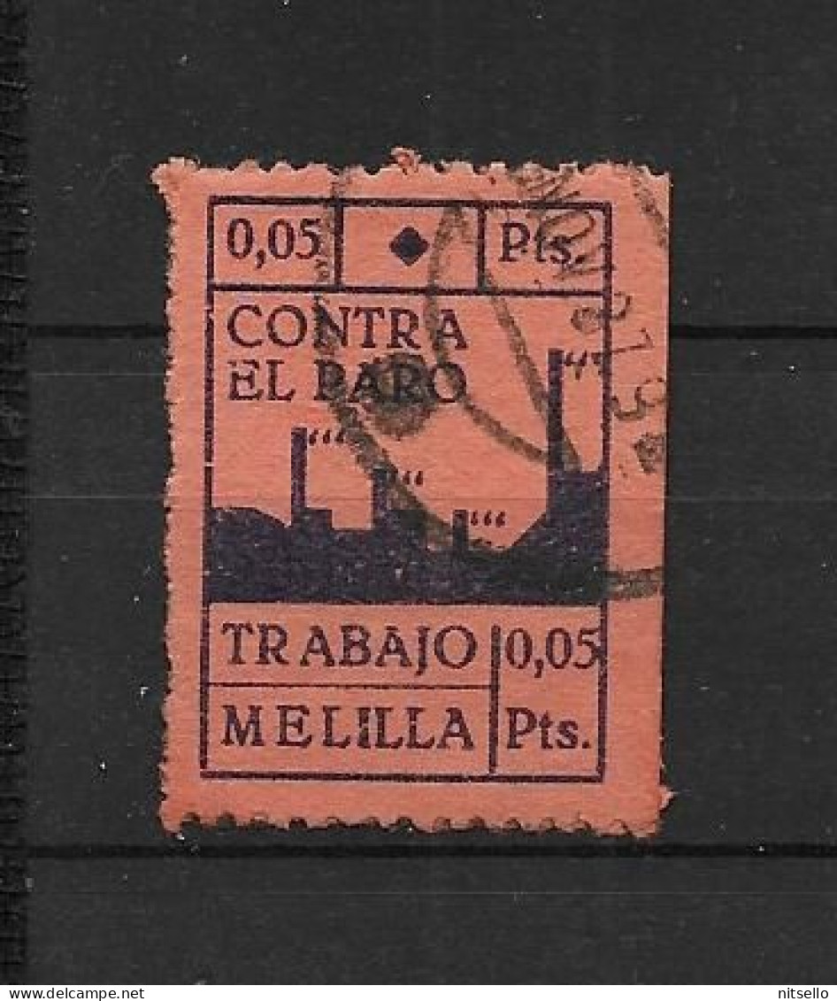 LOTE 2112 E   ///  (C045)  MELILLA CRUZADA CONTRA EL PARO       ¡¡¡ LIQUIDATION - JE LIQUIDE !!! - Emissioni Nazionaliste