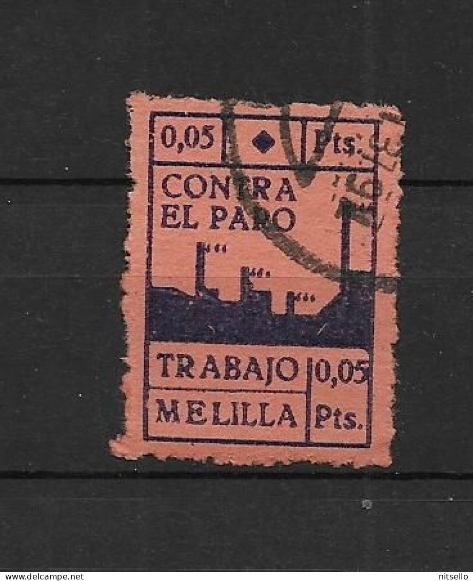 LOTE 2112 E   ///  (C045)  MELILLA CRUZADA CONTRA EL PARO       ¡¡¡ LIQUIDATION - JE LIQUIDE !!! - Nationalistische Ausgaben