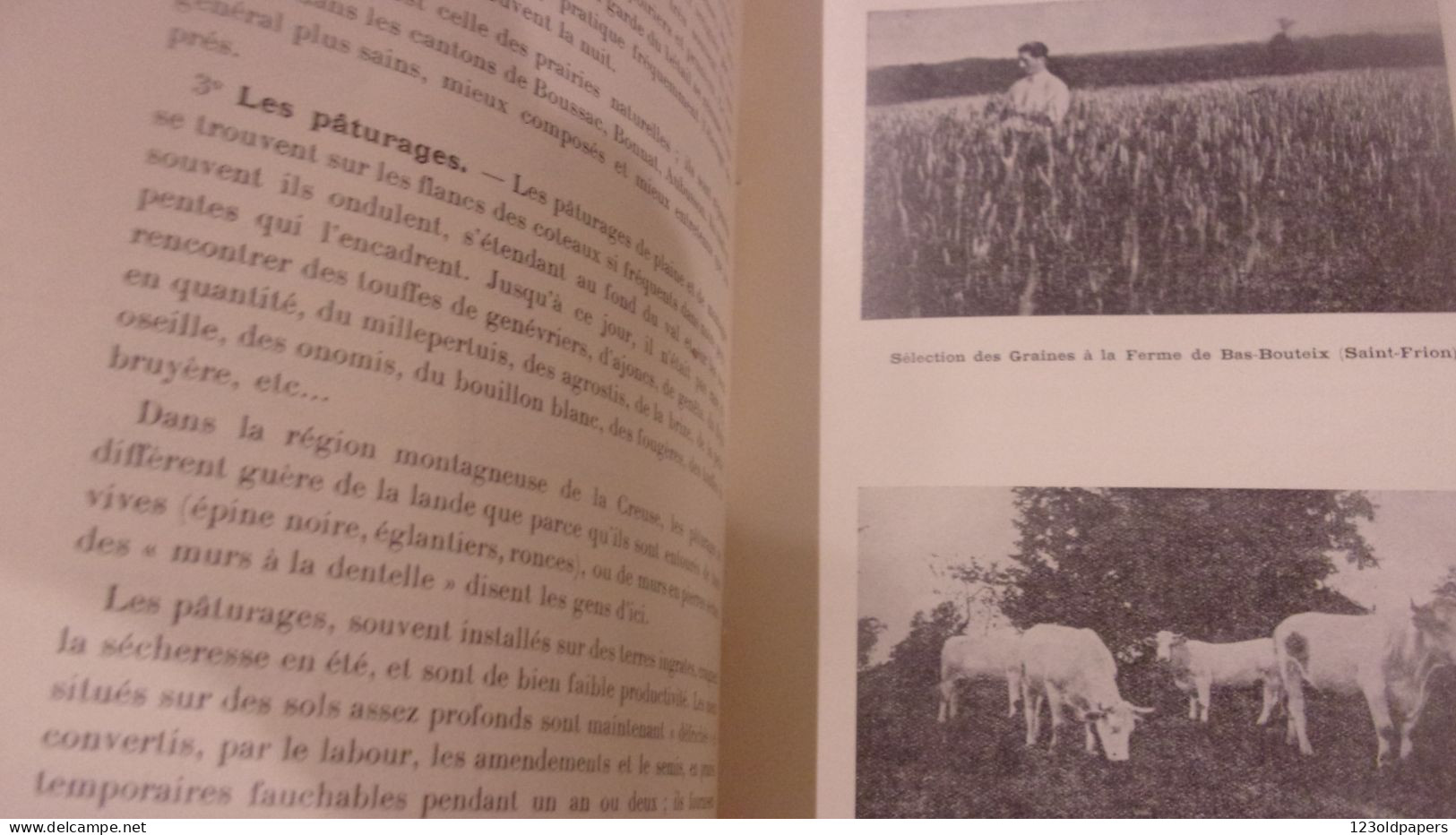 CREUSE 1935 S RIVIERE MONOGRAPHIE AGRICOLE DU DEPARTEMENT DE LA CREUSE  ENQUETE DE 1929 A 1932