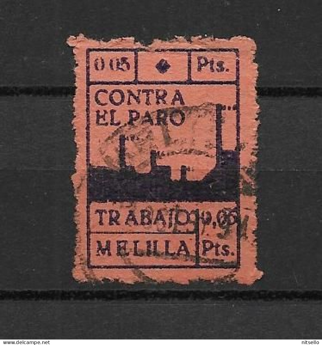 LOTE 2112 E   ///  (C045)  MELILLA CRUZADA CONTRA EL PARO       ¡¡¡ LIQUIDATION - JE LIQUIDE !!! - Emissioni Nazionaliste