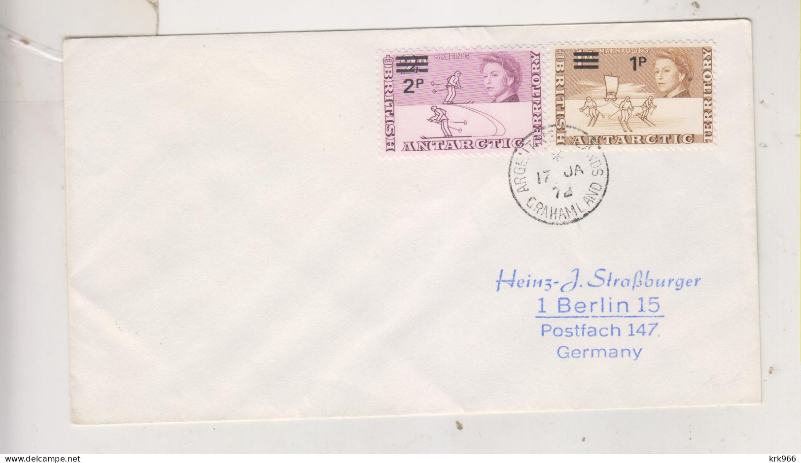 BRITISH ANTARCTIC TERRITORY 1972 Nice Cover - Lettres & Documents