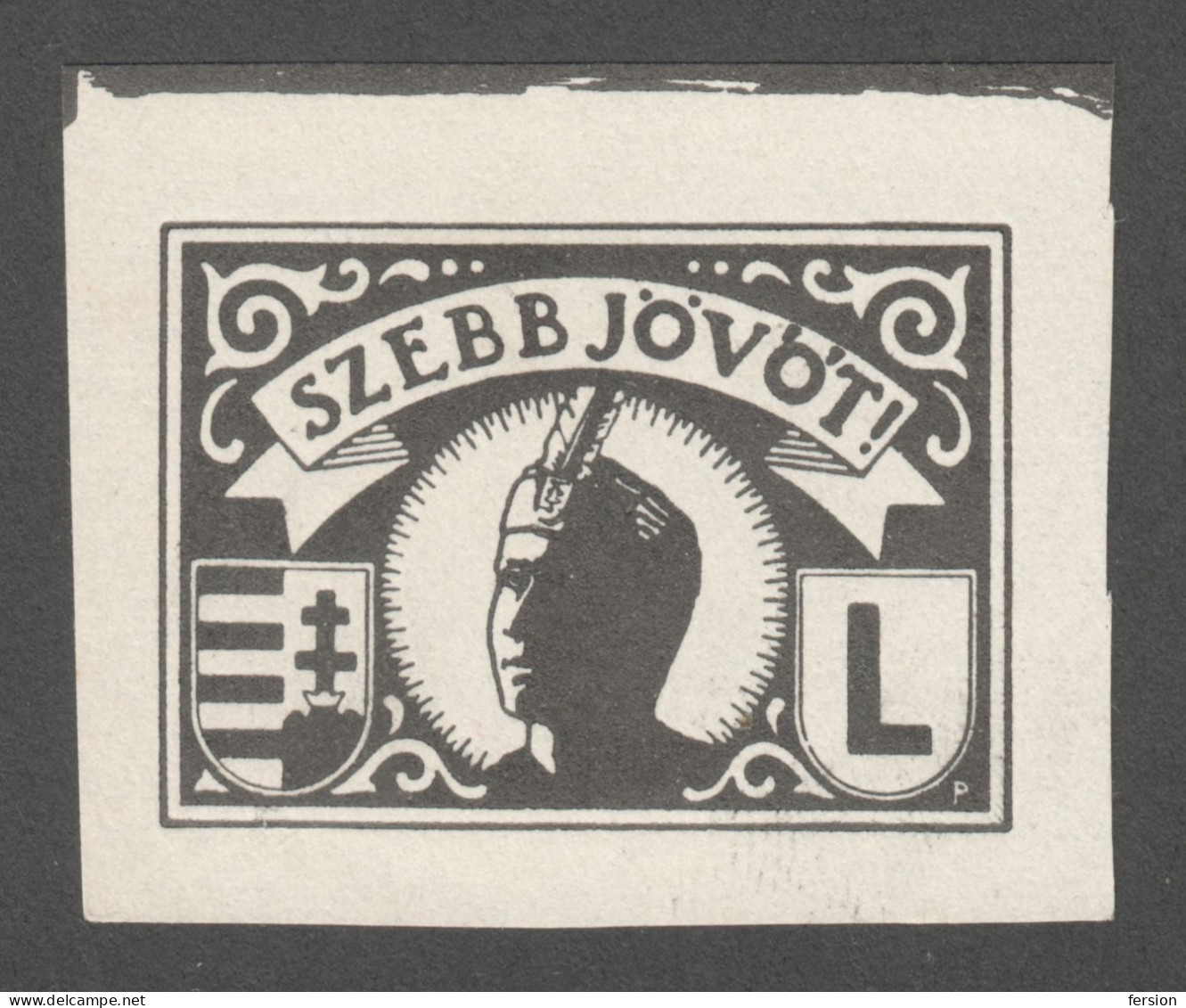 Levente Paramilitary NAZI Youth Organization WW2 WAR HUNGARY 1941 Label Vignette Cinderella - Otros & Sin Clasificación