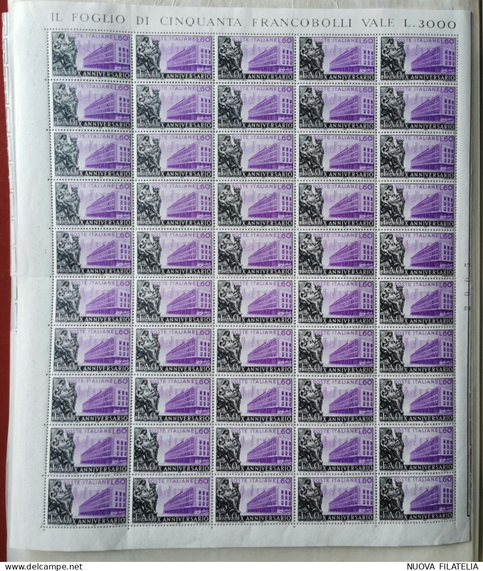 ITALIA 1955 FAO - Full Sheets