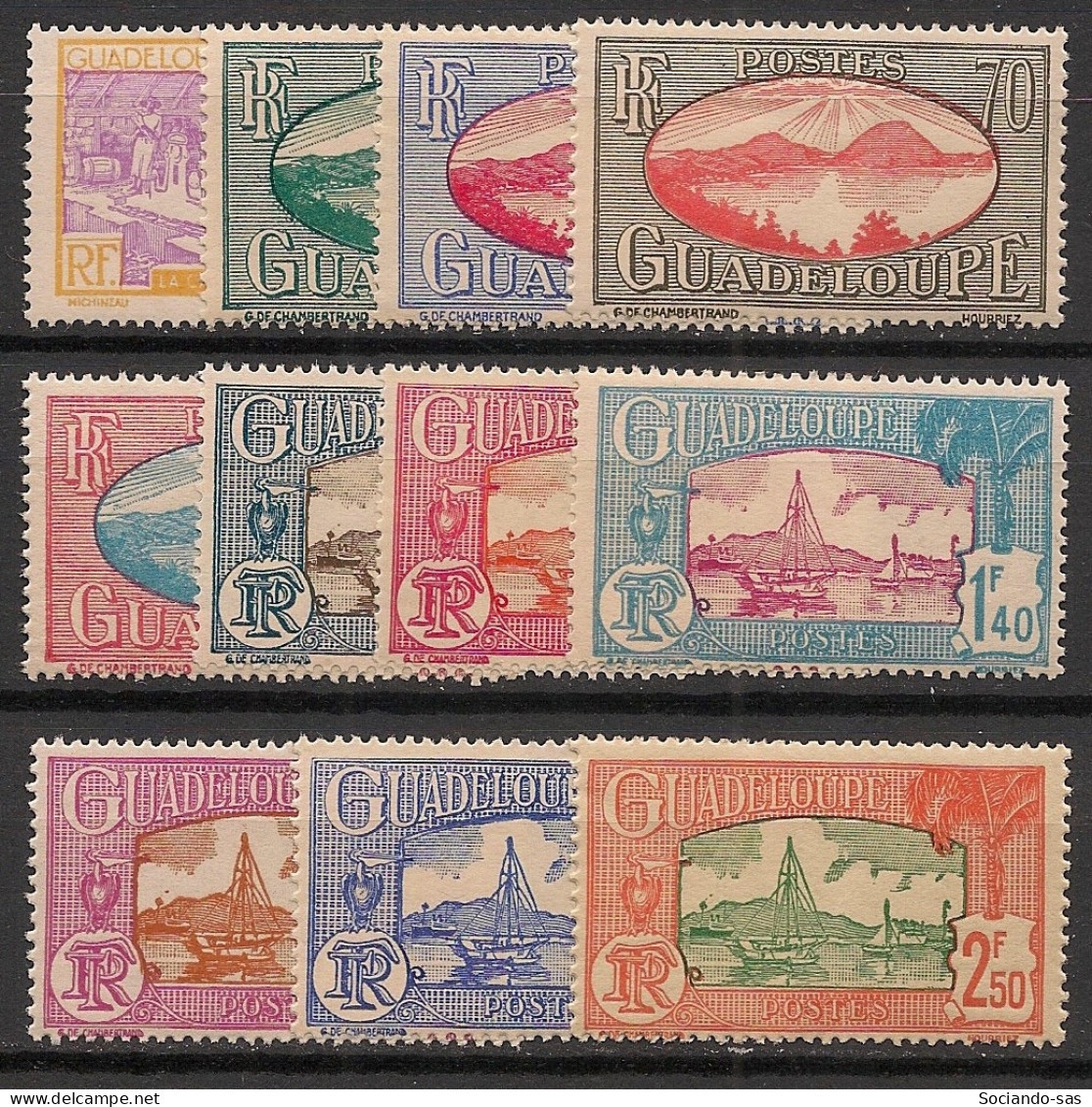 GUADELOUPE - 1939-40 - N°Yv. 147 à 157 - Série Complète - Neuf Luxe ** / MNH / Postfrisch - Neufs