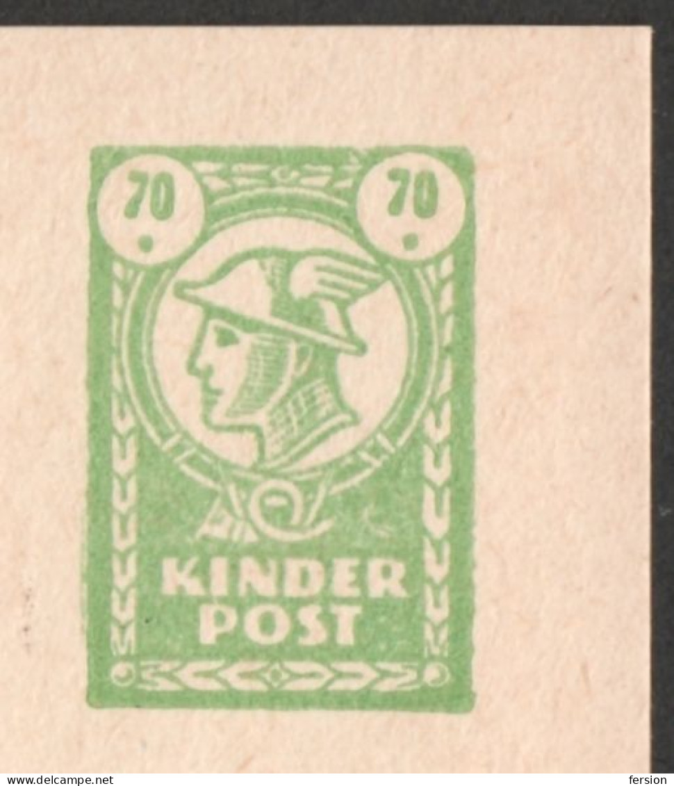 Children POST / KINDER Post - Stamped STATIONERY POSTCARD - GERMANY AUSTRIA  / Hermes Greek Mythology - Poste