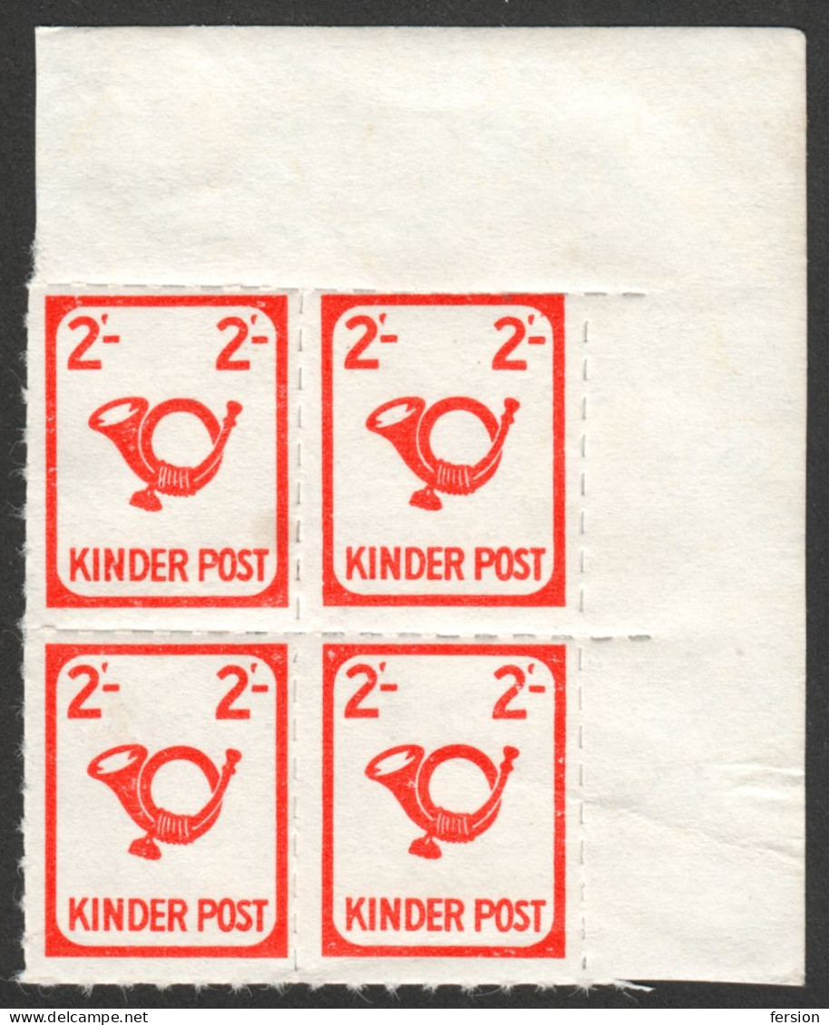 HORN - Children POST / KINDER Post - Piatnik LABEL VIGNETTE CINDERELLA - AUSTRIA - 2 Schilling - MNH Corner - Poste