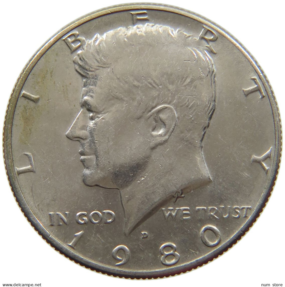 UNITED STATES OF AMERICA HALF DOLLAR 1980 D KENNEDY #s063 1111 - 1964-…: Kennedy