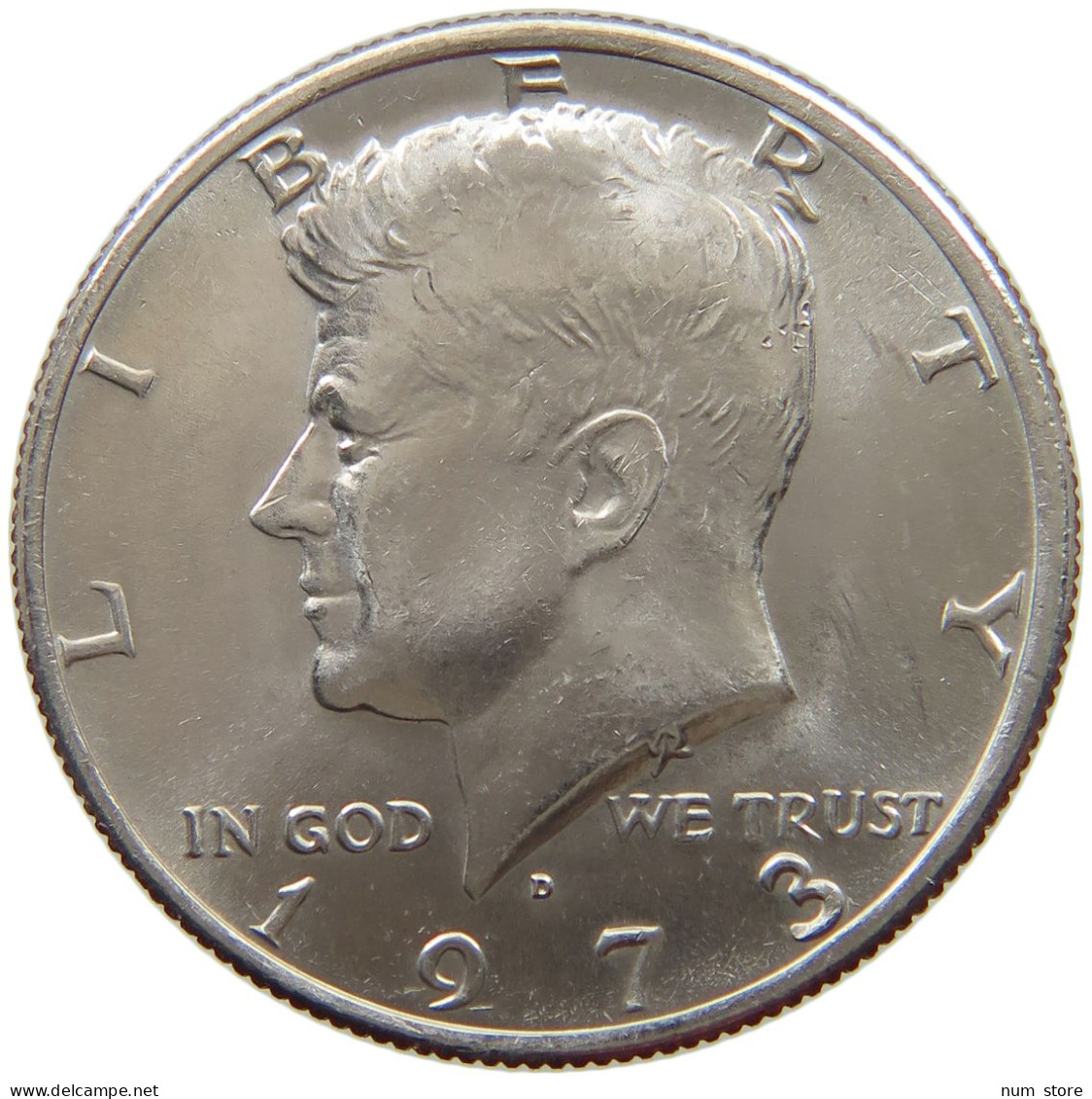 UNITED STATES OF AMERICA HALF DOLLAR 1973 D KENNEDY #s063 1101 - 1964-…: Kennedy