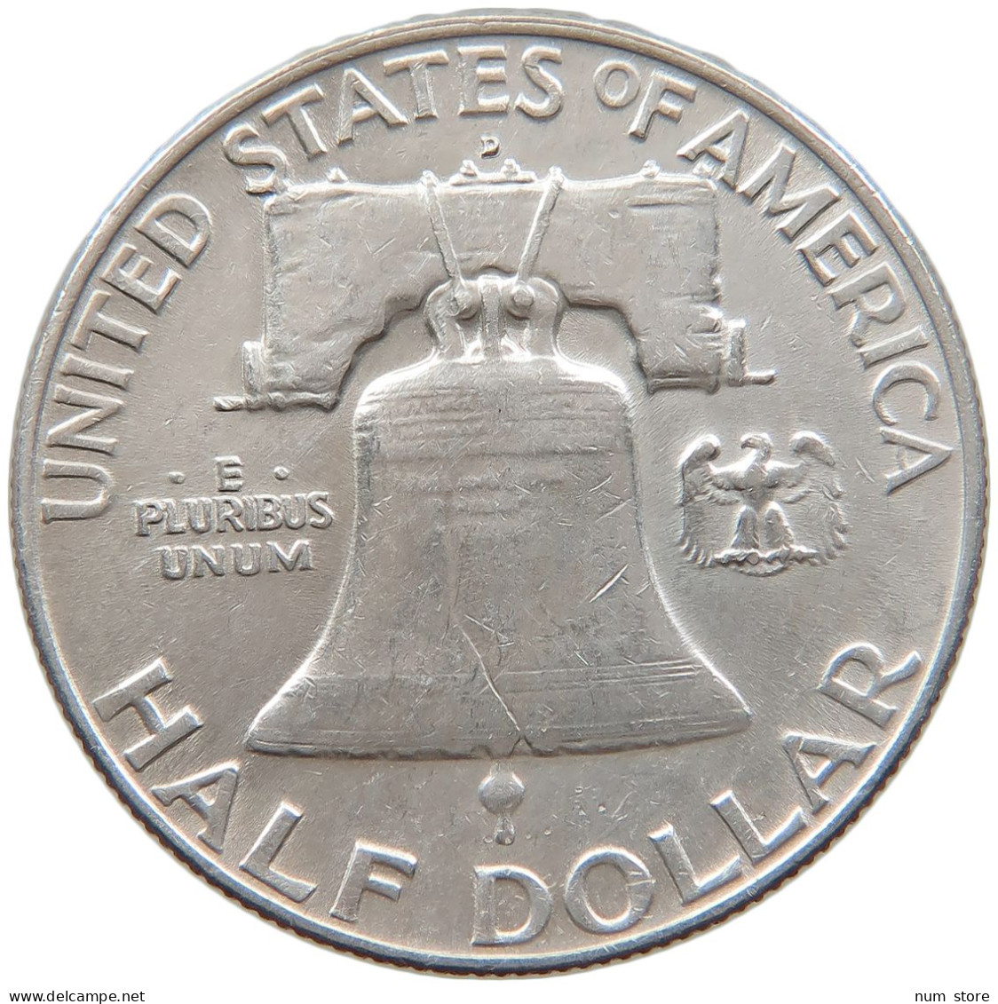 UNITED STATES OF AMERICA HALF DOLLAR 1959 D Franklin Silver Half Dollar #t141 0441 - 1948-1963: Franklin
