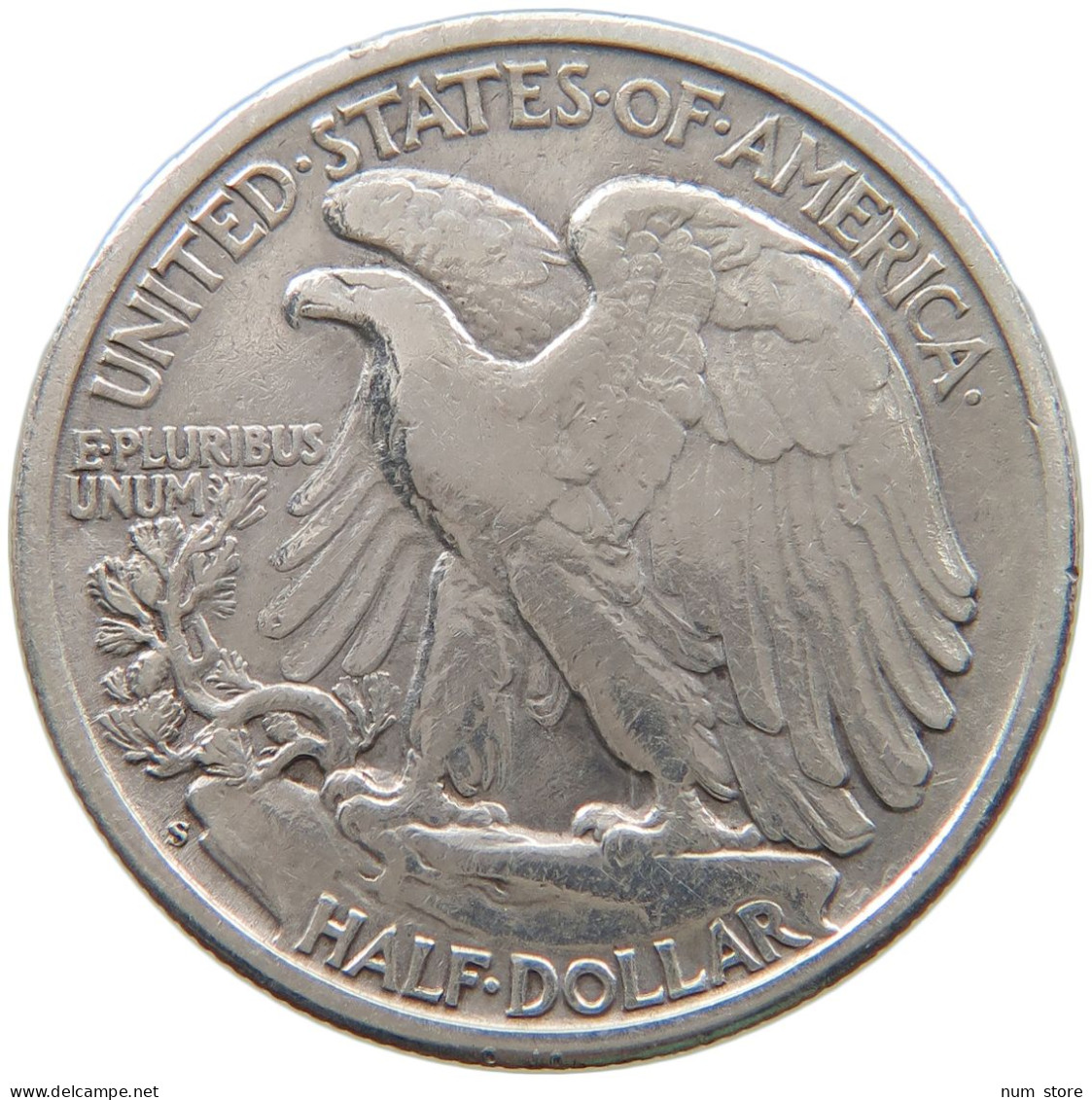 UNITED STATES OF AMERICA HALF DOLLAR 1943 S WALKING LIBERTY #t140 0705 - 1916-1947: Liberty Walking