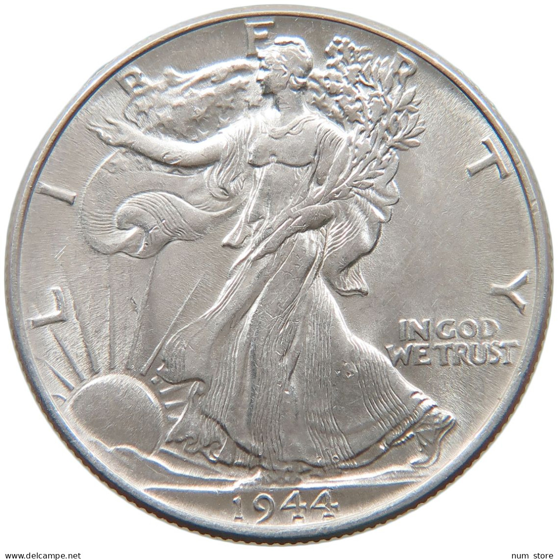 UNITED STATES OF AMERICA HALF DOLLAR 1944 WALKING LIBERTY #t140 0465 - 1916-1947: Liberty Walking (Liberté Marchant)