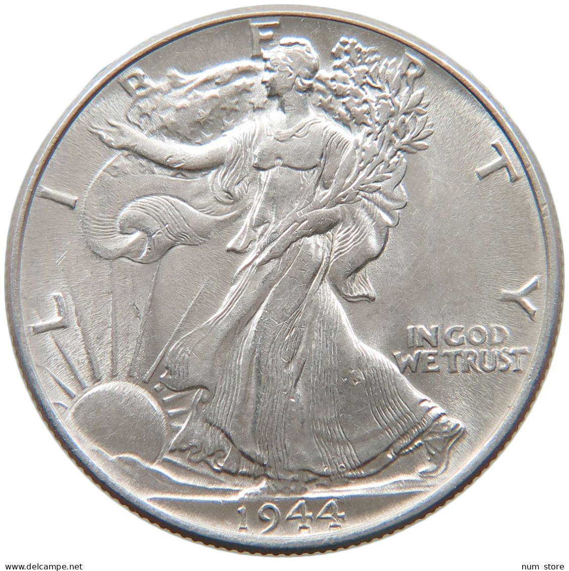 UNITED STATES OF AMERICA HALF DOLLAR 1944 WALKING LIBERTY #t140 0465 - 1916-1947: Liberty Walking (Libertà Che Cammina)