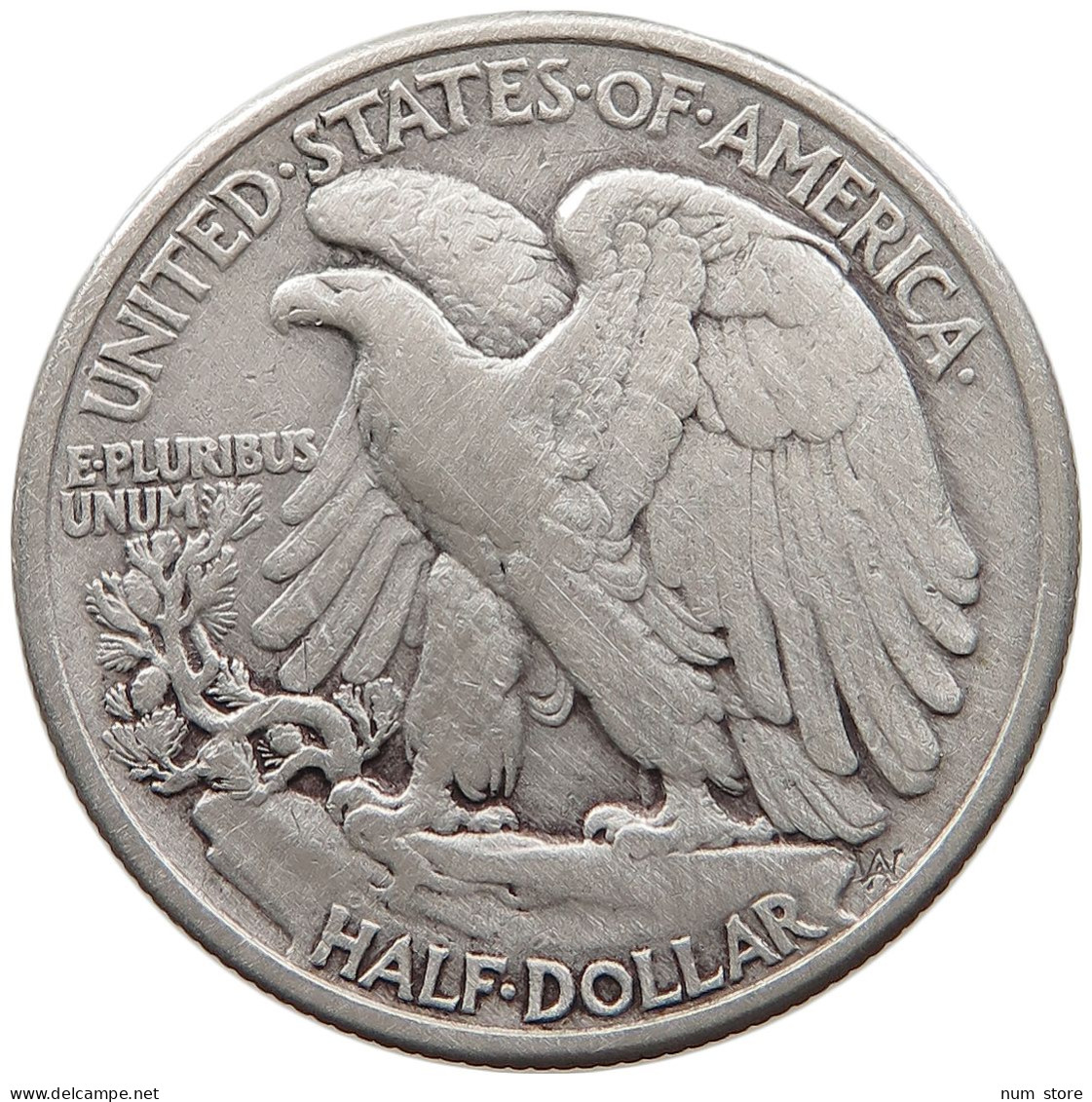 UNITED STATES OF AMERICA HALF DOLLAR 1943 WALKING LIBERTY #t141 0495 - 1916-1947: Liberty Walking