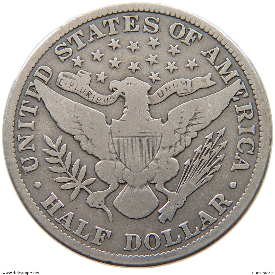 UNITED STATES OF AMERICA HALF DOLLAR 1912 BARBER #t090 0459 - 1892-1915: Barber