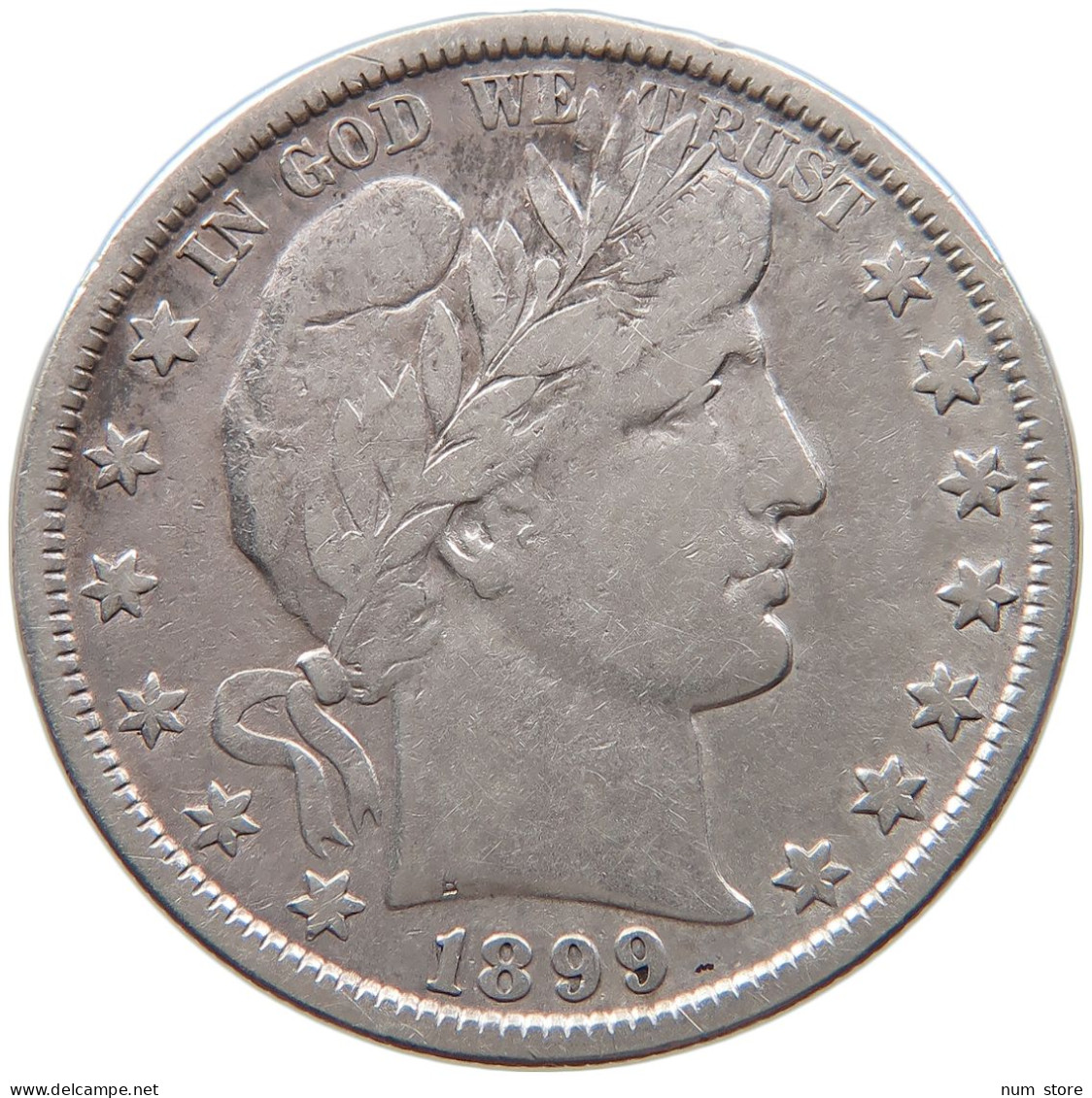 UNITED STATES OF AMERICA HALF DOLLAR 1899 BARBER #t141 0467 - 1892-1915: Barber