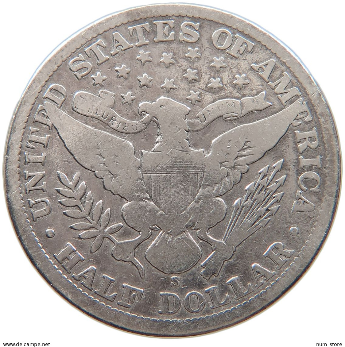 UNITED STATES OF AMERICA HALF DOLLAR 1905 S BARBER #t141 0483 - 1892-1915: Barber