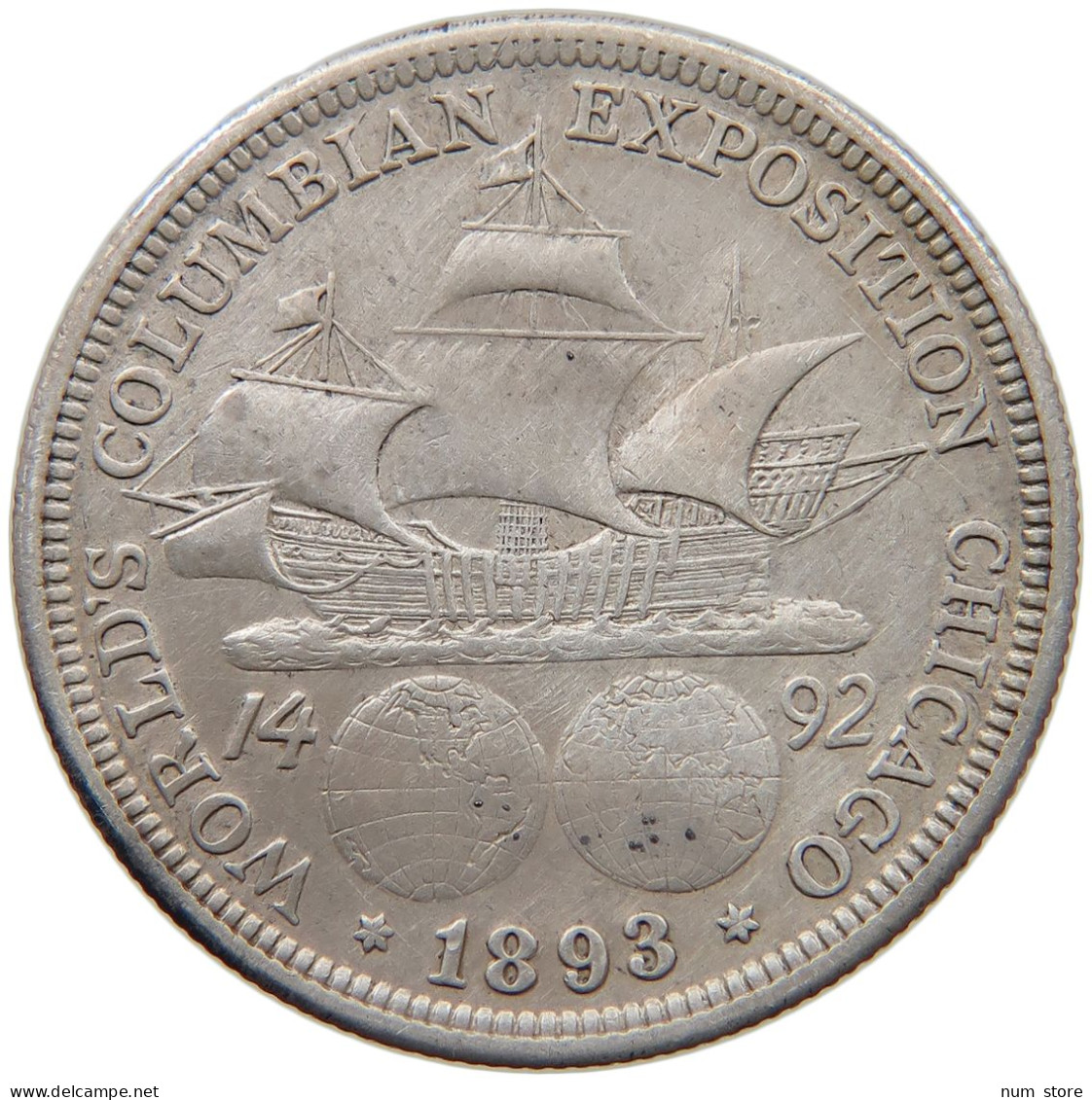 UNITED STATES OF AMERICA HALF DOLLAR 1893 COLUMBIAN EXPOSITION #t140 0487 - Sin Clasificación