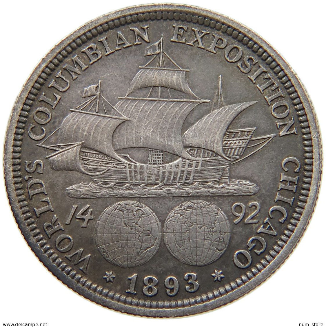 UNITED STATES OF AMERICA HALF DOLLAR 1893 COLUMBIAN EXPOSITION #t140 0483 - Zonder Classificatie