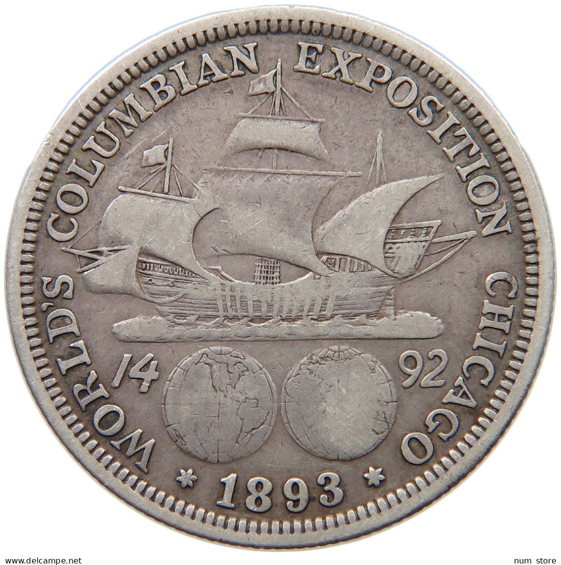 UNITED STATES OF AMERICA HALF DOLLAR 1893 COLUMBIAN EXPOSITION #t140 0481 - Zonder Classificatie