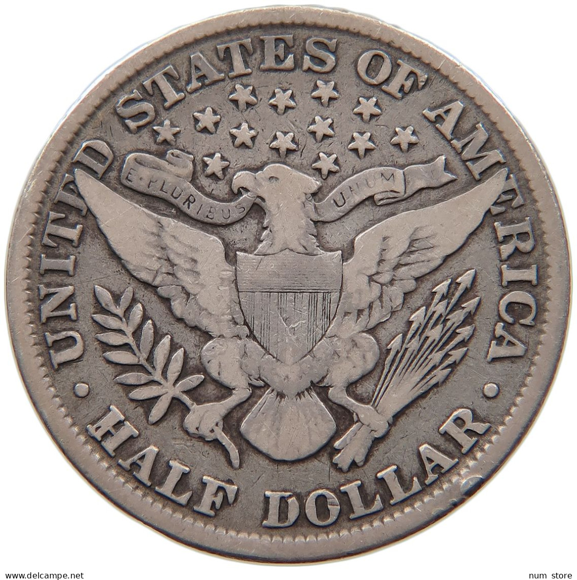 UNITED STATES OF AMERICA HALF DOLLAR 1897 BARBER #t141 0479 - 1892-1915: Barber