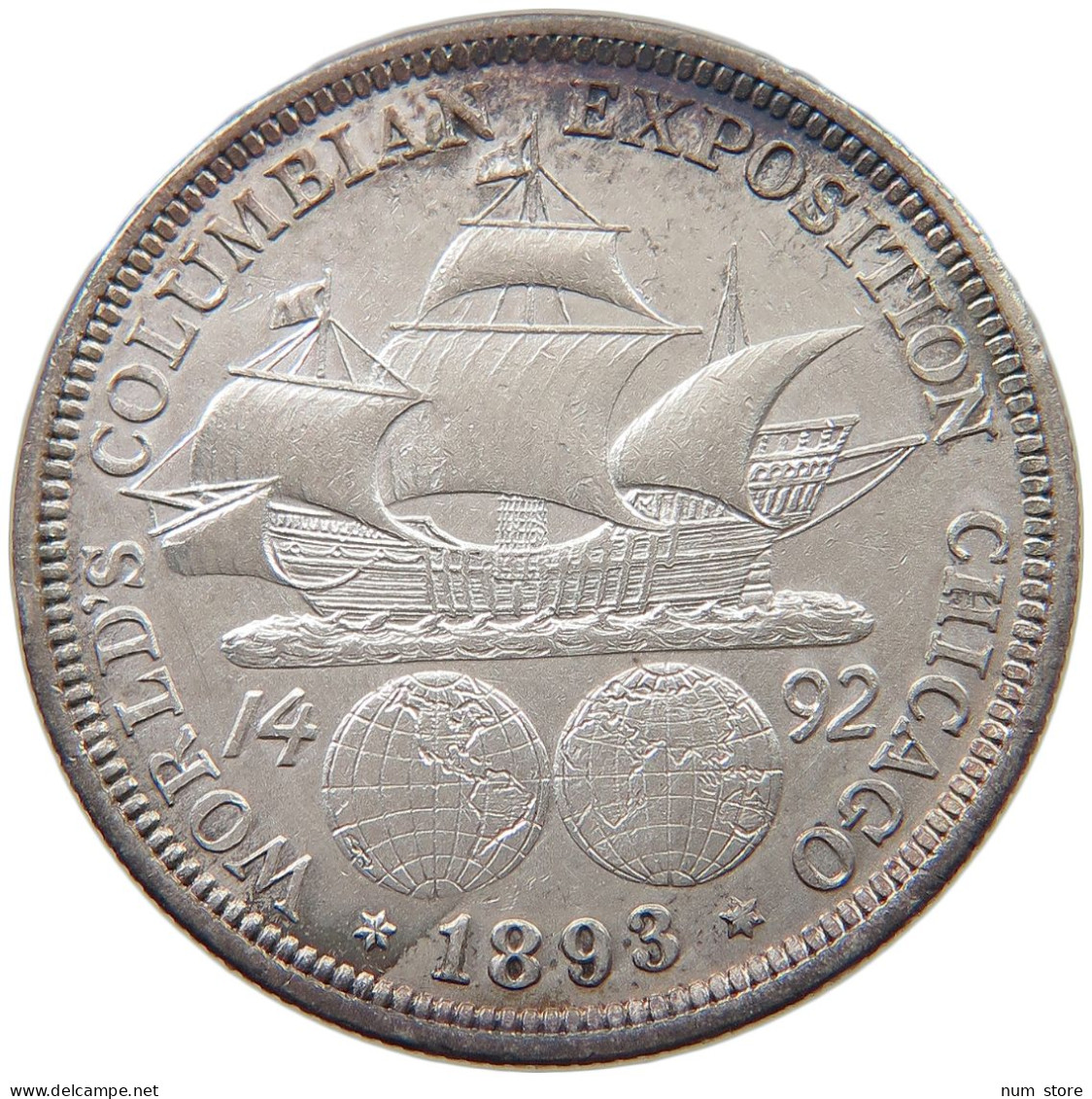 UNITED STATES OF AMERICA HALF DOLLAR 1893 COLUMBIAN EXPOSITION #t118 0077 - Sin Clasificación