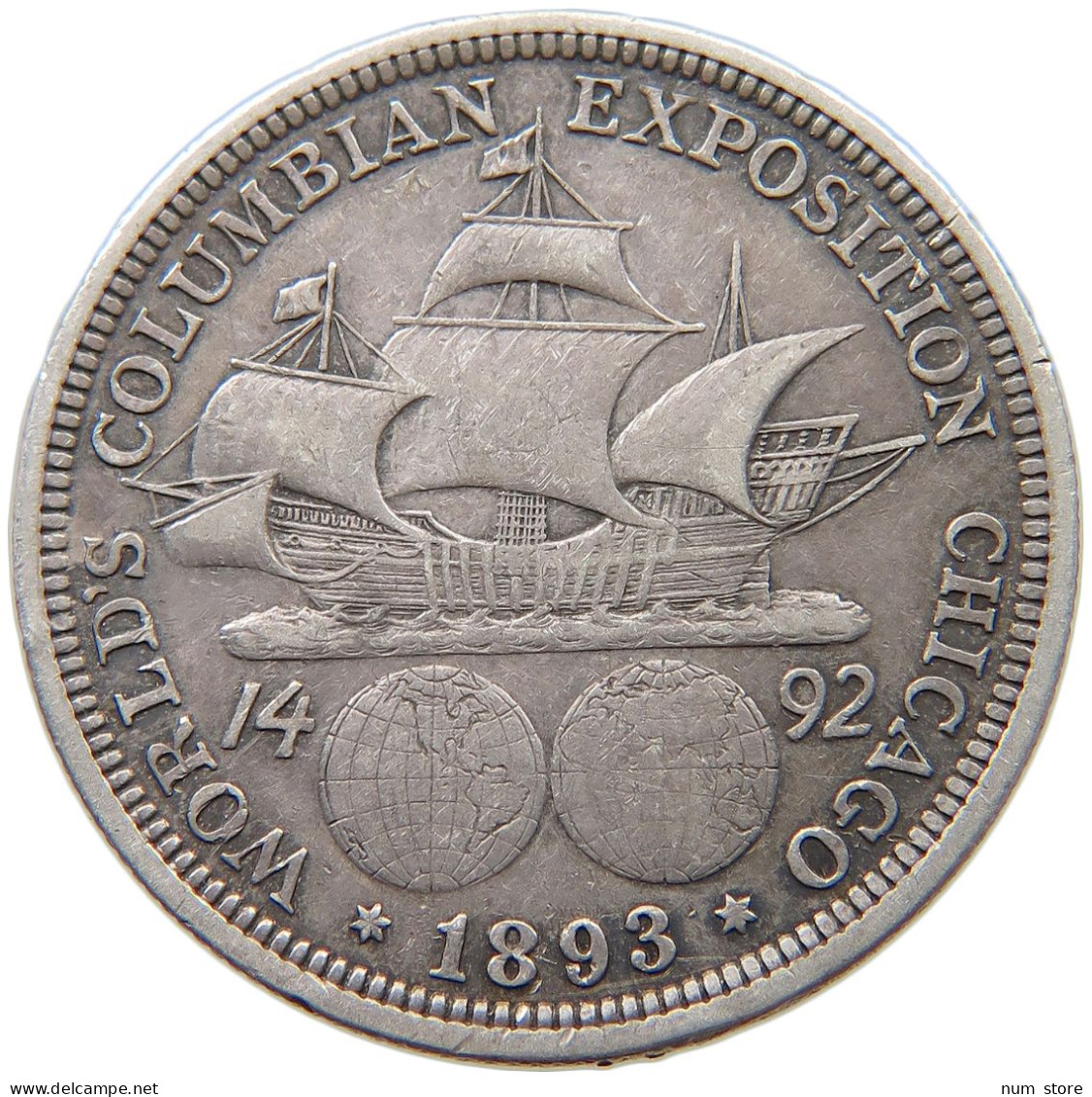 UNITED STATES OF AMERICA HALF DOLLAR 1893 COLUMBIAN EXPOSITION #t118 0079 - Sin Clasificación