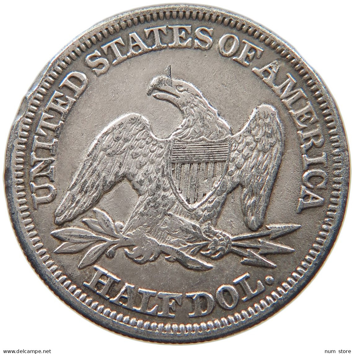 UNITED STATES OF AMERICA HALF DOLLAR 1857 NACHPRÄGUNG, RESTRIKE, COPY #t011 0473 - 1839-1891: Seated Liberty