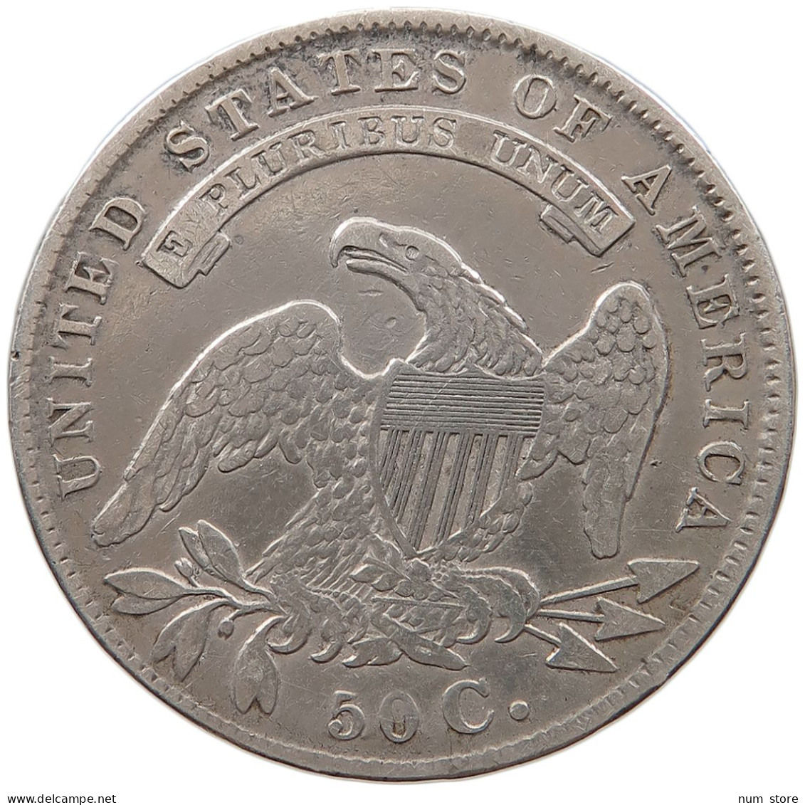 UNITED STATES OF AMERICA HALF DOLLAR 1836 CAPPED BUST #t141 0419 - 1794-1839: Early Halves (Prémices)