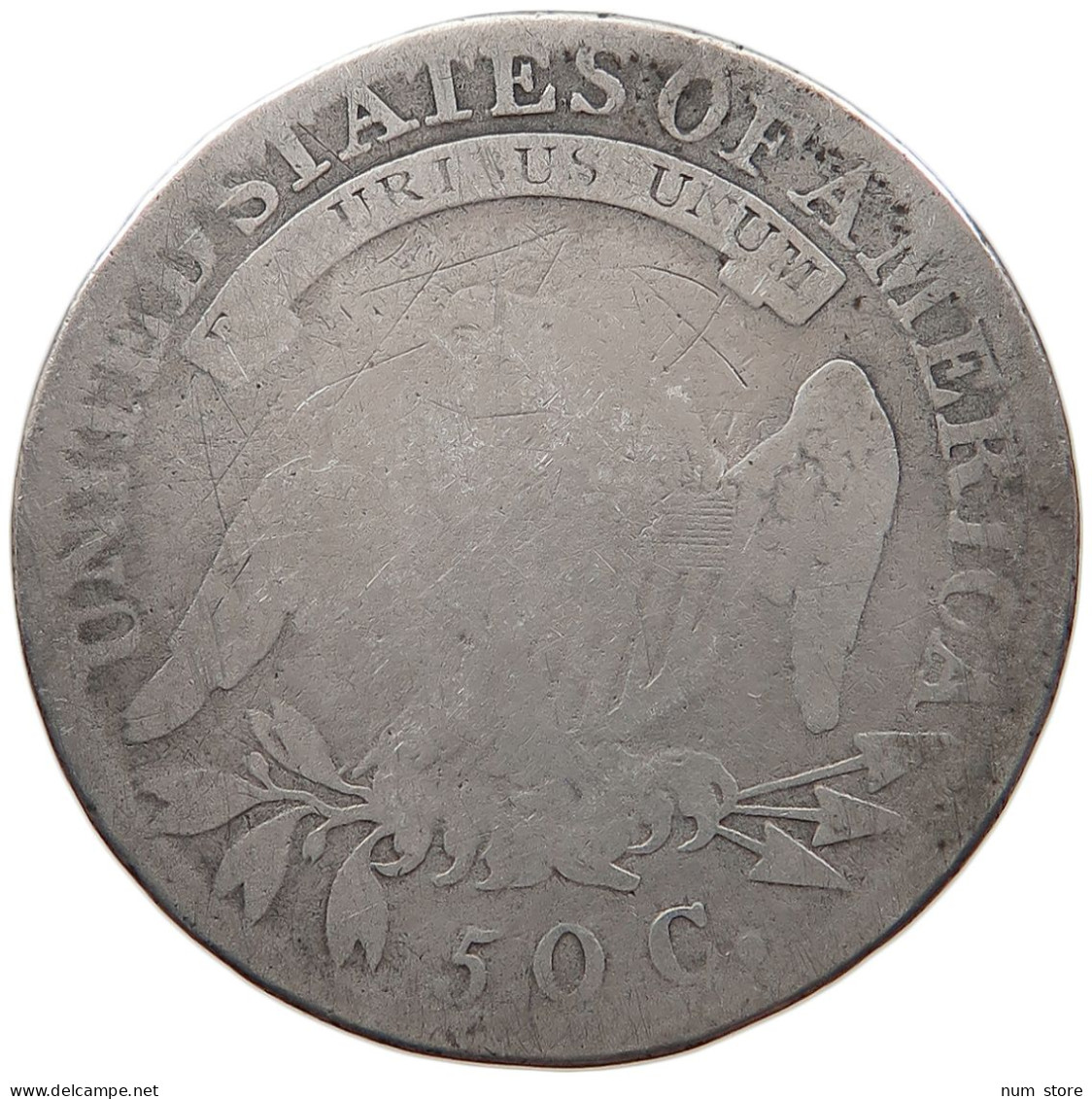 UNITED STATES OF AMERICA HALF DOLLAR 1818 CAPPED BUST #t141 0413 - 1794-1839: Früher Half Dollar
