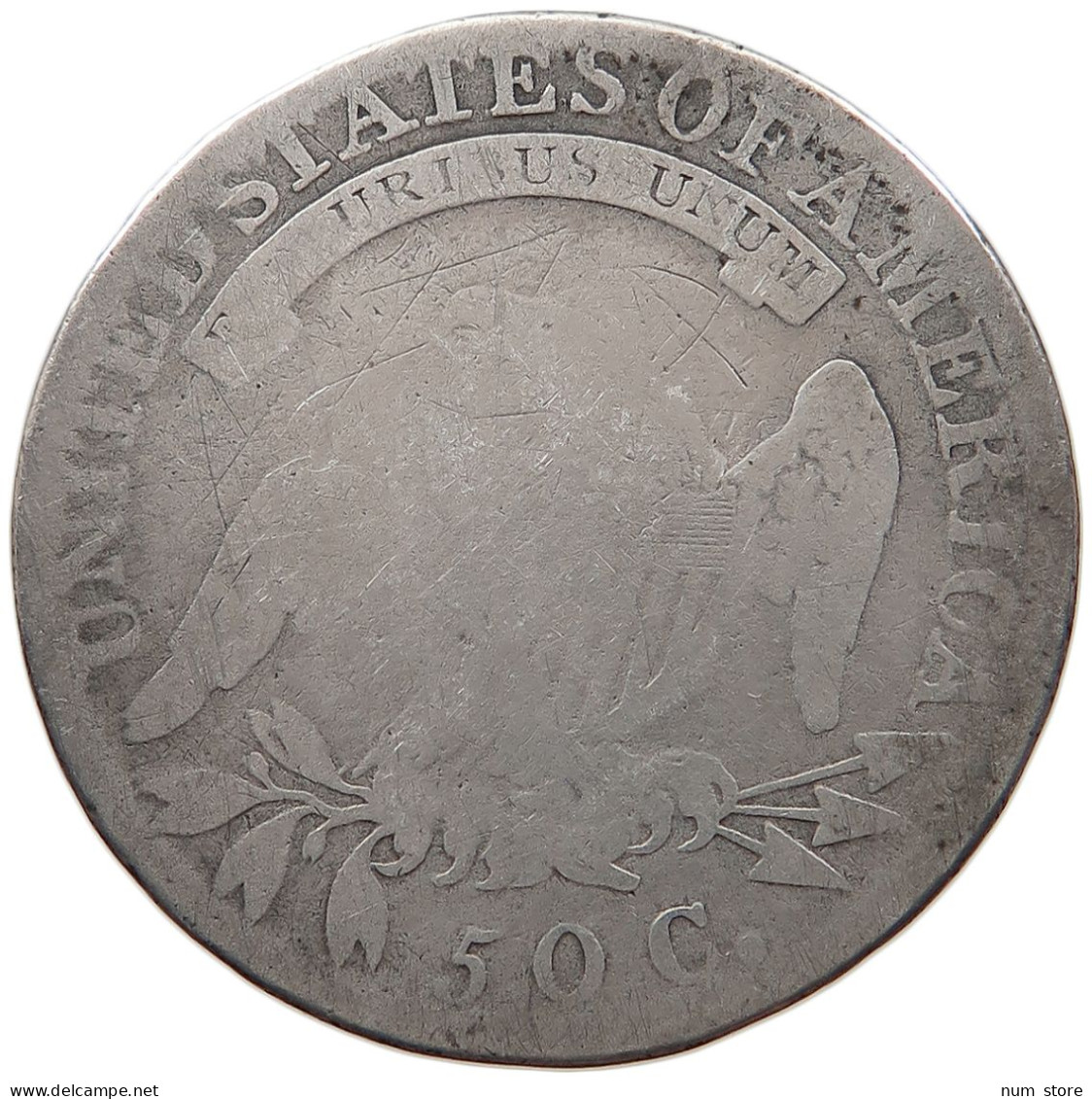 UNITED STATES OF AMERICA HALF DOLLAR 1818 CAPPED BUST #t141 0413 - 1794-1839: Early Halves (Prémices)