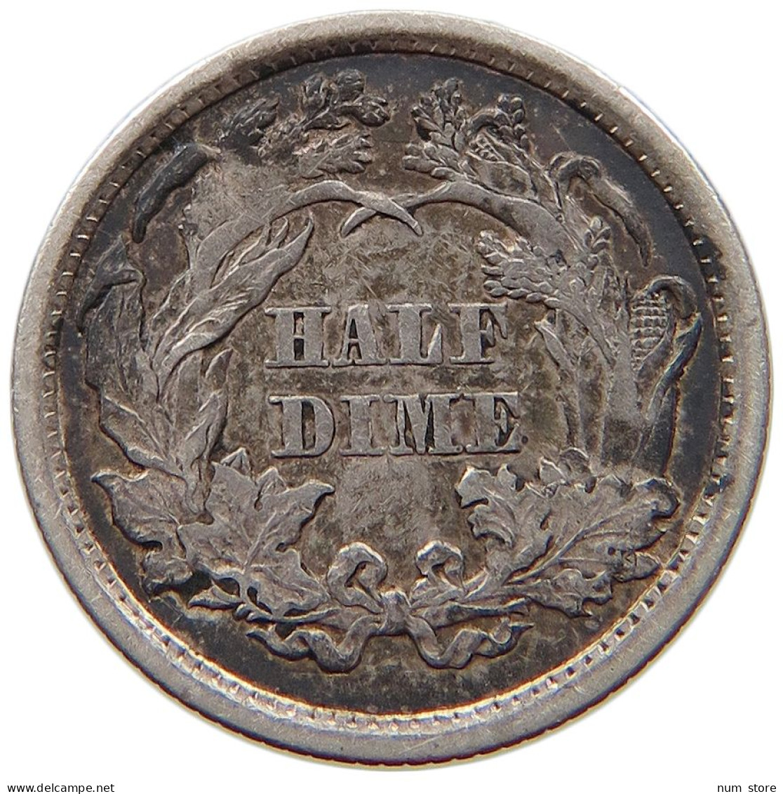 UNITED STATES OF AMERICA HALF DIME 1871 SEATED LIBERTY #t078 0431 - Half Dimes