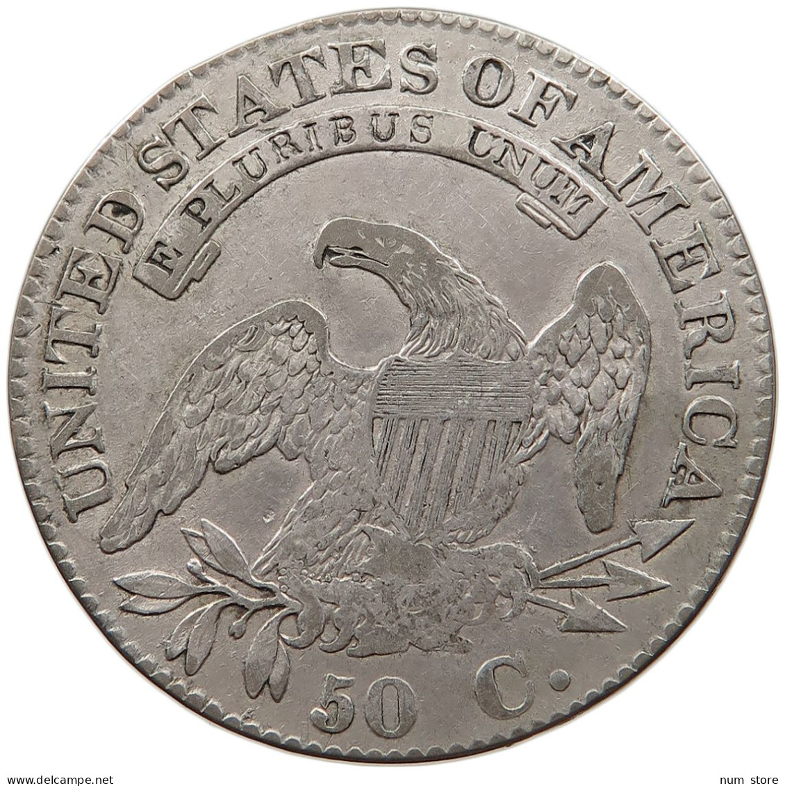 UNITED STATES OF AMERICA HALF DOLLAR 1825 CAPPED BUST #t141 0409 - 1794-1839: Early Halves (Primizie)