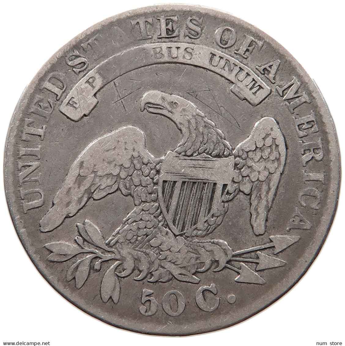 UNITED STATES OF AMERICA HALF DOLLAR 1832 CAPPED BUST #t141 0421 - 1794-1839: Früher Half Dollar