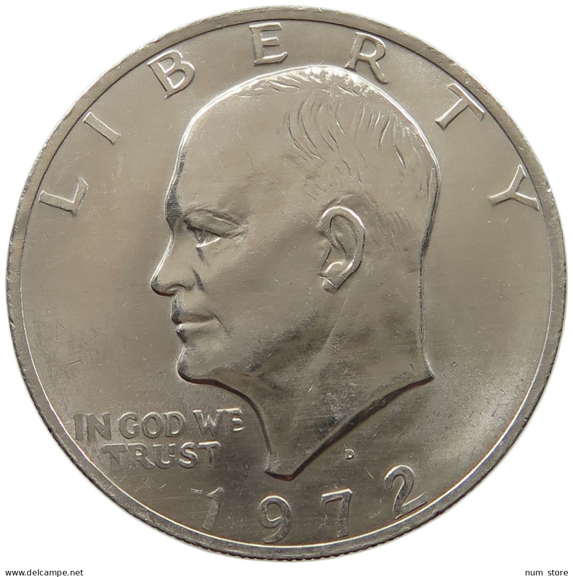 UNITED STATES OF AMERICA DOLLAR 1972 D EISENHOWER NICKEL #s062 0779 - 1971-1978: Eisenhower