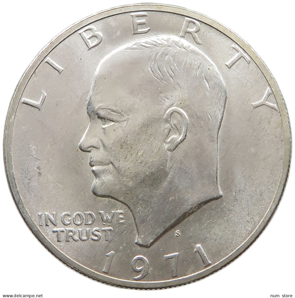 UNITED STATES OF AMERICA DOLLAR 1971 S EISENHOWER SILVER #s058 0461 - 1971-1978: Eisenhower